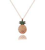 Ananas Tasarım Gümüş Kolye