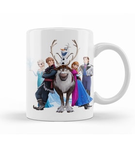 Disney Frozen Elsa Kristoff Olaf Anna Kupa Bardak Porselen