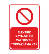 MIGNATIS - Elektrik Kaynağı İle Çalışırken Topraklama Yap Levhası - Sac Malzeme 35x50cm