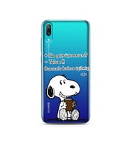 Snoopy Tasarımlı Süper Şeffaf Silikon Telefon Kılıfı Huawei Y7 Prime 2019