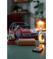 Kişiye Özel 3D Plakalı Led Araba Aydınlatma