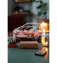 Kişiye Özel 3D Plakalı Led Araba Aydınlatma