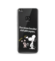 Snoopy Tasarımlı Süper Şeffaf Silikon Telefon Kılıfı Huawei P9 Lite 2017 