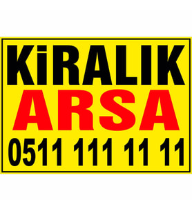 MIGNATIS - Kiralık Arsa Branda Afişi