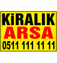 MIGNATIS - Kiralık Arsa Branda Afişi