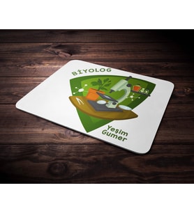 Kişiye Özel Biolog Tasarımlı Mouse Pad (Renksiz)