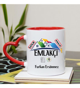 Emlakçı  Kupa Bardağı Kalpli