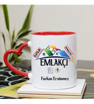Emlakçı  Kupa Bardağı Kalpli