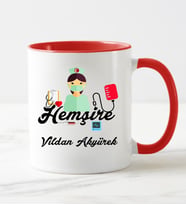 Hemşire Kupa Bardağı Kırmızı
