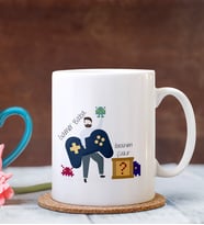 BK Gift Kişiye Özel Babalar Günü Temalı Beyaz Kupa Bardak 23247b
