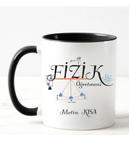 Fizik Öğretmeni Kupa Bardağı Siyah