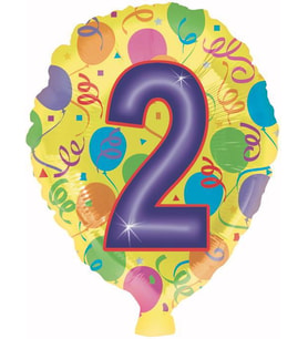 FOLYO BALON RAKAM 2 BALONLU 18''