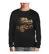 Old Car Siyah Çocuk Sweatshirt