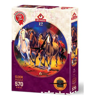 Art Puzzle Yılkı Atları 570 Parça Saat Puzzle