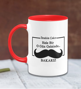 BK Gift Kişiye Özel Babalar Günü Temalı Kırmızı Kupa Bardak 31279k