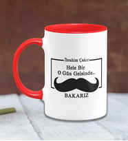 BK Gift Kişiye Özel Babalar Günü Temalı Kırmızı Kupa Bardak 31279k