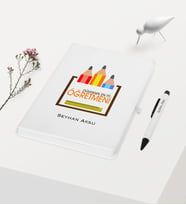 BK Gift Kişiye Özel Dünyanın En İyi Öğretmeni Temalı Beyaz Defter Kalem Hediye Seti - 16