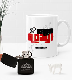 BK Gift Kişiye Özel Baba Adayı Benzinli Çakmak ve Kupa Seti-3 (Model 1)