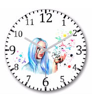 Billie Eilish Duvar   Saati Bombeli Gercek Cam
