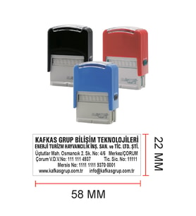 MATUYA 13 "ŞİRKET KAŞESİ " KAŞESİ- SİYAH MÜREKKEP