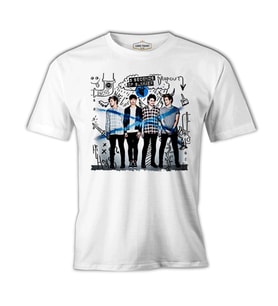 5 Seconds of Summer Beyaz Erkek Tshirt