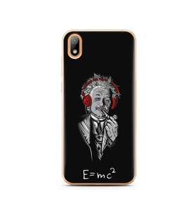 Einstein Tasarım Süper Şeffaf Silikon Telefon Kılıfı Huawei Y5 2019