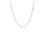 Gümüş pullu ve zirkon taşlı kolye SGTL8745