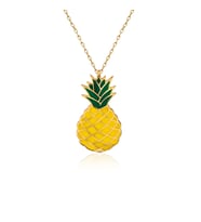 Mineli Ananas Gümüş Kolye