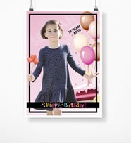 BK Gift Kişiye Özel Doğum Günü Kanvas Kumaş Afiş Poster 50 X 70 Cm 8