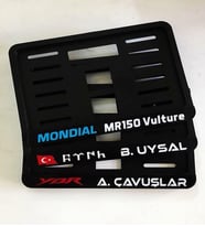 Kişiye Özel İsimli Motorsiklet Pleksi Plakalık