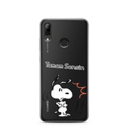 Snoopy Tasarımlı Süper Şeffaf Silikon Telefon Kılıfı Huawei PSmart 2019