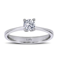 Lova F Renk 0,30 Karat Pırlanta Tektaş Yüzük - 1030028