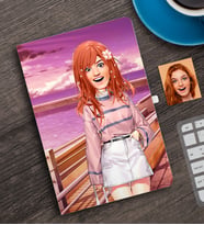 BK Gift Kişiye Özel Animasyon Bebek Karikatürlü Defter-2A