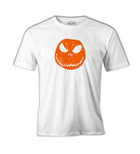 HalloWeen - Face Beyaz Erkek Tshirt