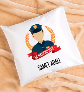 Erkek Polise Hediye En Yakışıklı Polis Yastık