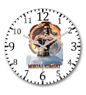 Mortal Kombat Duvar Saati Bombeli Gercek Cam