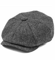 Erkek Kasket Peaky Blinders Driver Kaşmir Şapka Bere Fötr cp224u (Gri)