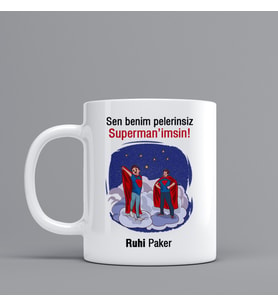 Hediye Kupa Bardak" Superman'ımsın Kişiye Özel Hediye Z29