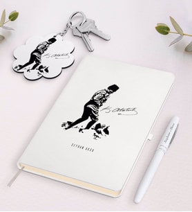BK Gift Kişiye Özel Atatürk Temalı Beyaz Defter Kalem ve Anahtarlık Hediye Seti-16 (Model 1)
