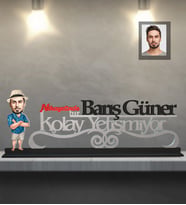 Kişiye Özel Erkek Karikatürlü Kolay Yetişmiyor Ahşap Biblo Model-9