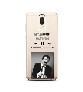 Müslüm Gürses Mp3 Tasarımlı Süper Şeffaf Silikon Telefon Kılıfı Huawei Mate 10 L