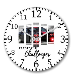 Challenger Duvar Saati Bombeli Gercek Cam