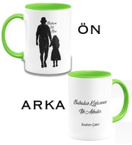 BK Gift Kişiye Özel Babalar Günü Temalı Yeşil Kupa Bardak 28396y