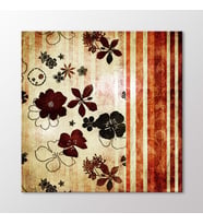 Arty Tablo Soyut Çiçekler Tablo (Karışık)
