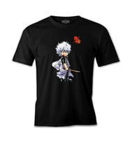 Gintama Gintoki Siyah Erkek Tshirt