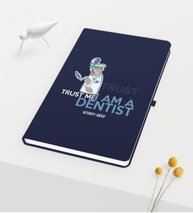 BK Gift Kişiye Özel Diş Hekimi Temalı Lacivert Defter - 3