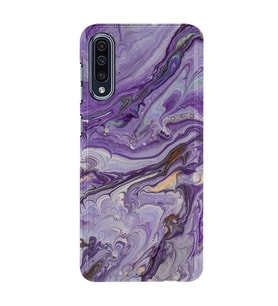 Kılıfland Samsung Galaxy A70 Kılıf Silikon Resimli Kapak Abstract Purple Stok 1070