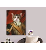 BK Gift Kişiye Özel Evcil Dost Rönesans Tasarımlı Kanvas Tablo 70x100cm-5