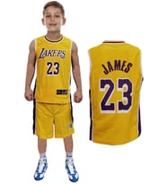 Liggo Lakers Çocuk Basketbol Forma Şort Takımı