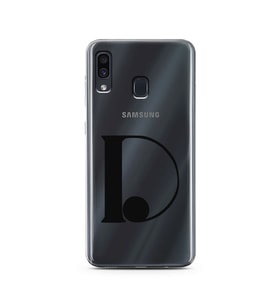 Samsung A30 Harf Tasarımlı Telefon Kılıfı D-Harfi 